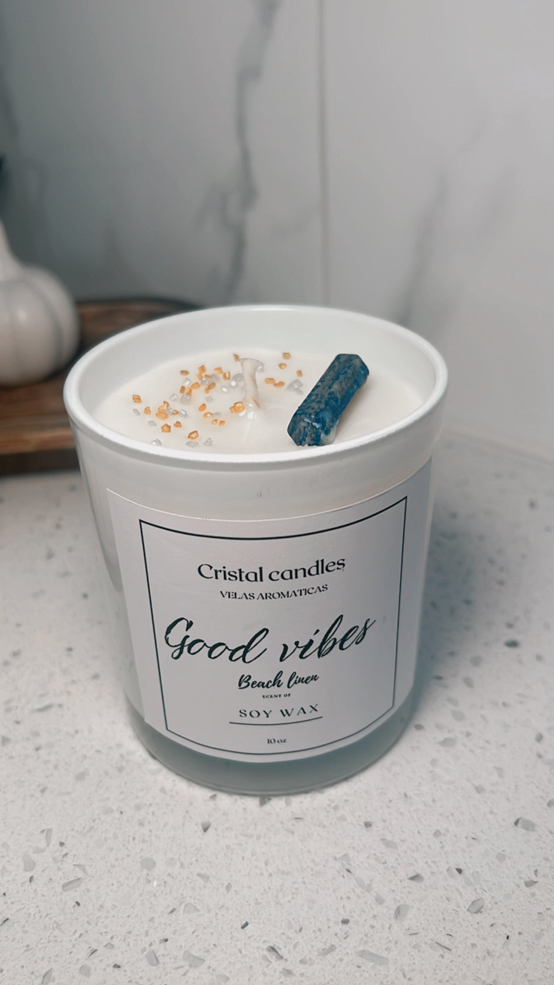 Good vibes vela de 10oz