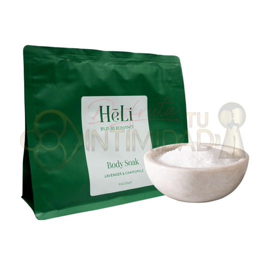 HēLi - Body Soak (Baño corporal). Disponible sólo en Estados Unidos