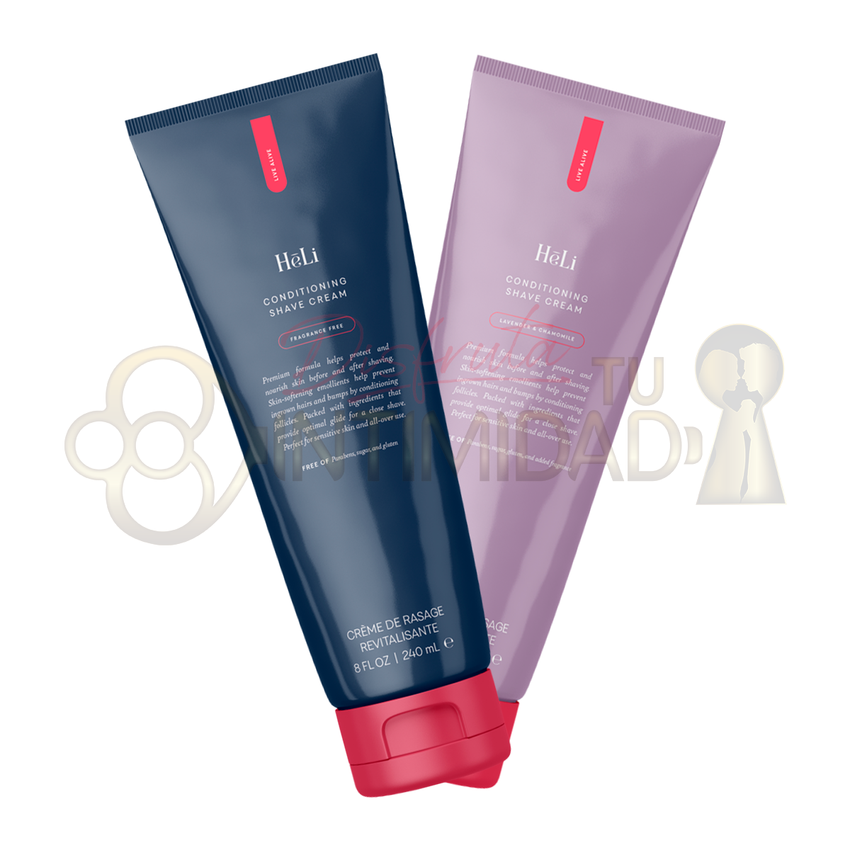 HēLi - Coochy - Conditioning Shave Cream (Crema de afeitar). Selecciona tu opción preferida