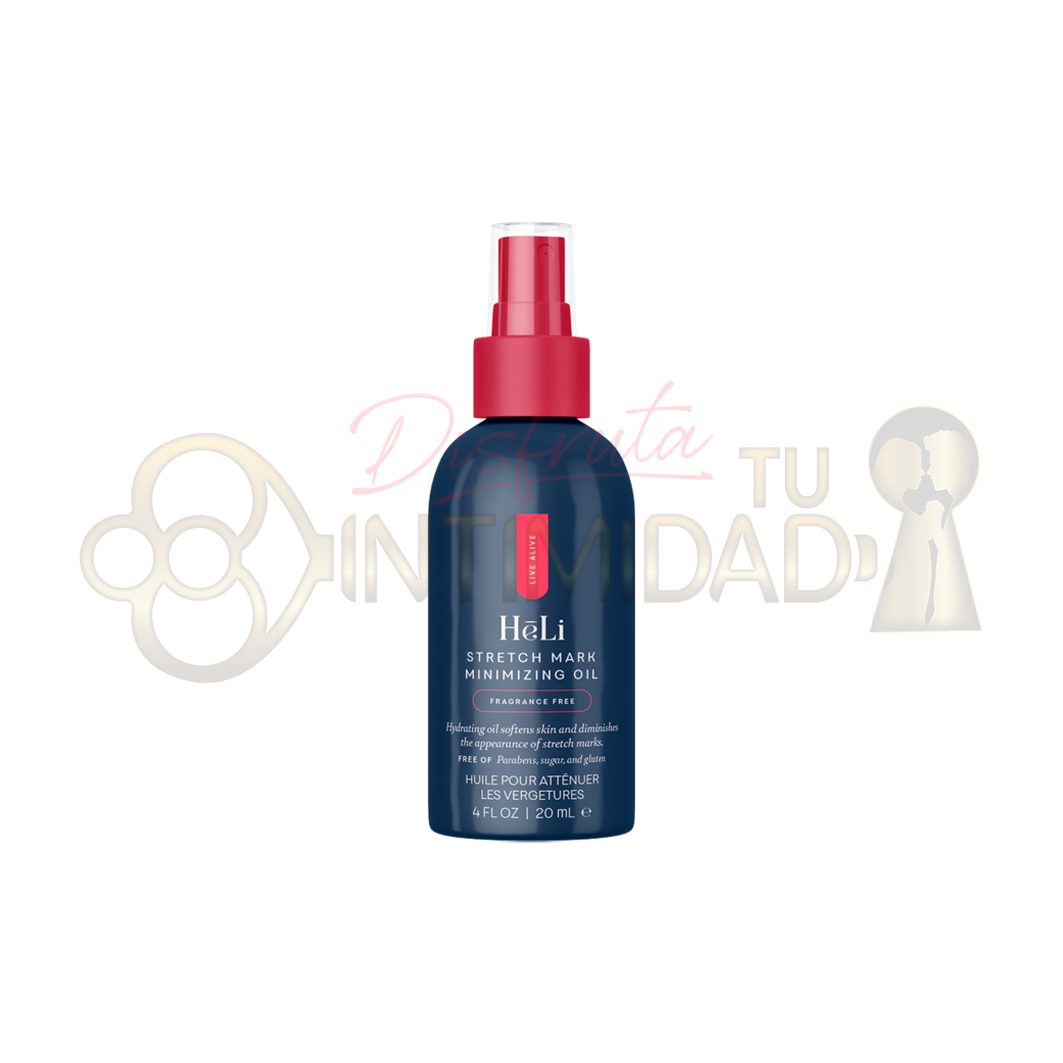 HēLi - Stretch Mark Minimizing Oil (Aceite minimizador de estrías)